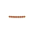 18K gold plated bar link with nine red evil eye beads for DIY jewelry making - Gold Red