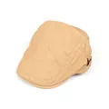 Gorra retro de algodón caqui con hebilla lateral ajustable y tejido de sarga - Caqui