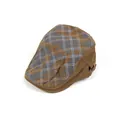 Béret marron avec motif graffiti gris et boucle métallique latérale réglable - Adulte / Café Foncé