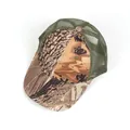 Outdoor trucker pet met bruin boom-camouflagepatroon en groene mesh achterpanelen - Eén maat / Bruin Boomtextuur Camo Stijl 6