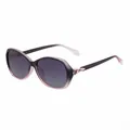 Occhiali da sole polarizzati da donna con montatura sfumata nero-rosa e lenti viola - C9 Montatura Sfumata Viola Rosa Lente Grigia