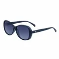 Gυαλιά ηλίου polarized μπλε navy με φλοράλ διακόσμηση και φακούς με διαβάθμιση - Γκρι Πράσινο Πλαίσιο Μπλε Γκρι Φακοί (C7)