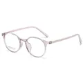 Montura de gafas redonda rosa transparente KT62502 con logo Beauty of Style - C6-1 Rosa Púrpura
