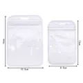 Detailed view of iridescent laser bags with heart patterns in two specific sizes - 13*8.5cm / White Heart