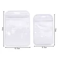 Holographic heart pattern resealable bags in 15x10.5cm and 13x8.5cm sizes - 15*10.5cm / White Heart