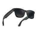 Smarte KI-Sonnenbrille in Mattschwarz mit HD-Kamera und elegantem Sport-Rahmen - Schwarzer Rahmen mit Schwarzer Linse & Anti-Blaulicht Weißer Linse