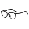 Fashionable square tortoise shell optical glasses frame for men with dark finish - Tortoise