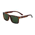 Gafas de sol polarizadas de montura carey, lentes verdes y logo para hombres - C5 Montura Carey Marrón Dorado G15