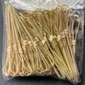 Bamboo knot skewers cocktail picks for appetizers in transparent bulk packaging - 100 Pcs/Pack