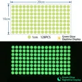 128 adesivi a punti verde fluorescente per decorazioni murali e segna interruttori - 128 Punti (YG-202)