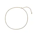 Vintage golden wheat chain necklace in stainless steel with adjustable lobster clasp - Ultra Fine / Gold