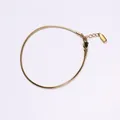 Bracciale minimalista a catena a serpente dorata con chiusura a moschettone regolabile - 1.5MM*20+2CM / Oro