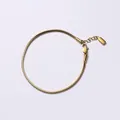 Bracciale a catena serpente dorato minimalista in acciaio inossidabile con chiusura - 2MM*15+2CM / Oro