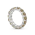 Ewigkeitsring aus S925 Sterlingsilber mit champagnerfarbenen Moissanit-Steinen - Original Gelb