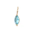 Anhänger mit hellblauem Zirkon im Marquise-Schliff in edler Goldfassung für Halsketten - Dezember Seeblau - Gold