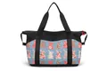 Bolso de viaje grande azul y negro con estampado de conejo y asas anchas reforzadas - Estampados de Animales