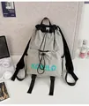 Zaino grigio leggero con coulisse e logo KONILO per sport e scuola - Piccolo / Borsa Singola / Grigio