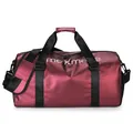 Sac de sport bordeaux imperméable avec poignées noires et bandoulière amovible - Bordeaux