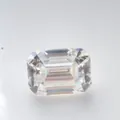 Emerald geslepen rechthoek moissanite steen met regenboogvuur en briljante facetten - 0.2CT(2*4mm) / GH Kleur