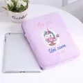 Funda de peluche morada con bordado de unicornio para tabletas de 11 pulgadas - Menos de 11 Pulgadas / Violeta