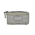 Waterproof portable baby changing mat and diaper storage bag in grey oxford fabric - Gray