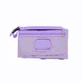 Purple portable diaper changing pad with waterproof fabric and wipes pocket dispenser - Purple