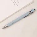 Morandi blue retractable metal ballpoint pen with stylus tip for touch screens - Morandi Blue