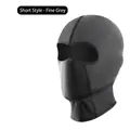 Short style balaclava in dark grey breathable mesh fabric for cycling and sun protection - 1st Generation Short Style / Gray