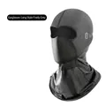 Ice silk balaclava in grey with breathable mesh fabric and '08' number print - 1st Gen Long Glasses Style / Gray