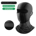 Grey ice silk balaclava for cycling with glasses holes and neck protection features - Second Generation Silicone Long Style with Glasses Hole / Gray