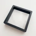 Black square PE film floating display case for jewelry and coins with 3D suspension effect - Large (9*9cm)