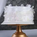 Decorazione per torta con farfalle e petali di seta rosa e verde per feste - Petali Misti Giallo Viola