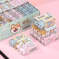 Cute cartoon animal sandwich erasers set with Shiba Inu and bunny designs for students - Cute Pets Series