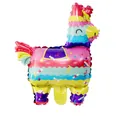 Mini palloncino in alluminio a forma di lama piñata con strisce colorate per feste - Stile Lama Mini Piñata