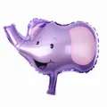 Cute purple elephant cartoon balloon made of glossy aluminum foil for party decorations - Mini Elephant Shape / 39*32cm / Purple