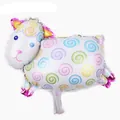 Mini ballon de mouton en aluminium avec spirales colorées pour décoration d'anniversaire - Mini mouton