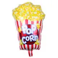Globo de papel de aluminio de palomitas con rayas rojas y blancas para decoración - Palomitas