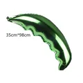 Green palm leaf aluminum foil balloon for tropical party decor 35cm x 98cm size - Light Green