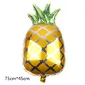 Ballon en aluminium en forme d'ananas 75x45cm pour fêtes et anniversaires - Ananas B