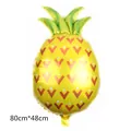 Ballon en aluminium ananas 80x48cm avec feuilles vertes pour décoration de fête - Ananas A