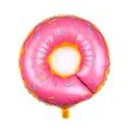 Pink donut foil balloon with colorful sprinkles for summer party and birthday decoration - 18 Inch / Pink