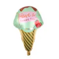 Palloncino in alluminio a cono gelato con scritta Have a Sweet Day per festa di compleanno - Cono Gelato / Verde