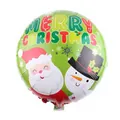 18-Zoll grüner Folienballon mit Weihnachtsmann und Schneemann für Weihnachtsdekorationen - Grüner Schneemann Weihnachtsmann (I)