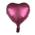 18 inch heart shaped aluminum foil balloon in metallic magenta for party wedding decor - 18-inch Metallic Wine Red