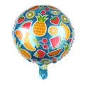 18-inch round tropical fruit aluminum foil balloon with colorful summer patterns - Fruit