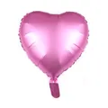 18 inch matte pink heart-shaped foil balloon with metallic finish for party decoration - 18-inch Metallic Powder Color