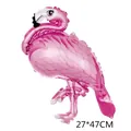 Ballon flamant rose en aluminium avec motifs de plumes pour décorations de mariage - Mini flamant rose