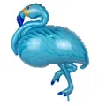 Ballon flamant rose bleu royal en aluminium avec plumes pour décor de mariage - Flamant Rose Bleu Moyen