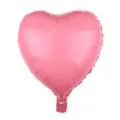 Detalle de globo de corazón rosa metalizado para decoración festiva de bodas y eventos - Macaron Rosa De 18 Pulgadas Con Forma De Corazón