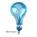 Blauer Fragezeichen-Folienballon für Babypartys und Gender Reveal Deko 70x42cm - Fragezeichen-Form / Blau